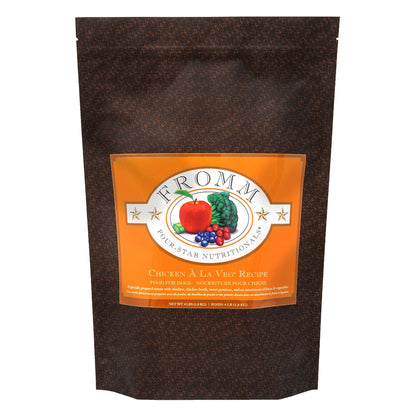 Fromm Four - Star Nutritionals Chicken A La Veg Dog Food - Premium Dry Dog Food - 4 lb
