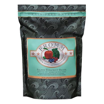 Fromm Four - Star Nutritionals, Grain - Free Salmon Tunachovy Dry Cat Food, 4Lb