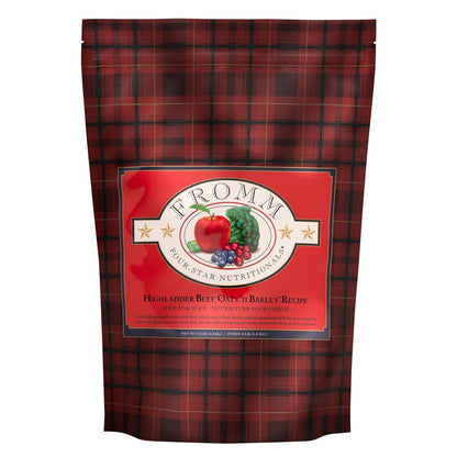 Fromm Four - Star Nutritionals Highlander Beef, Oats, & Barley Dog Food - Premium Dry Dog Food - Beef Recipe - 4 lb - 072705114962