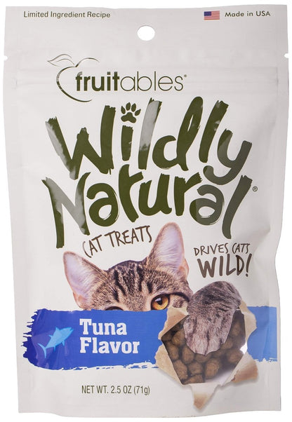 Fruitables Wildly Natural Cat Treats - Tuna Flavor - 2.5 oz - dry cat food - 852763006214
