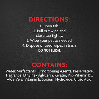 Furminator de shedding wipes 100ct dog grooming wipes
