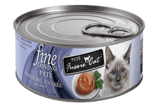 Fussie cat fine dining pate mackerel entree in gravy 3oz canned cat pate