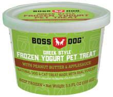 Greek style frozen yogurt pet treat - peanut butter and applesauce