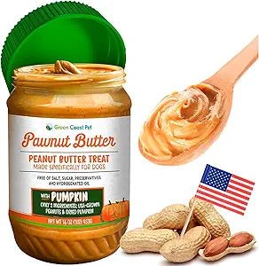 Green coast pet pawnut butter peanut butter treats for dogs