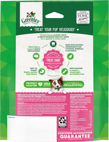 Greenies dental treats puppy 6 months 6 oz