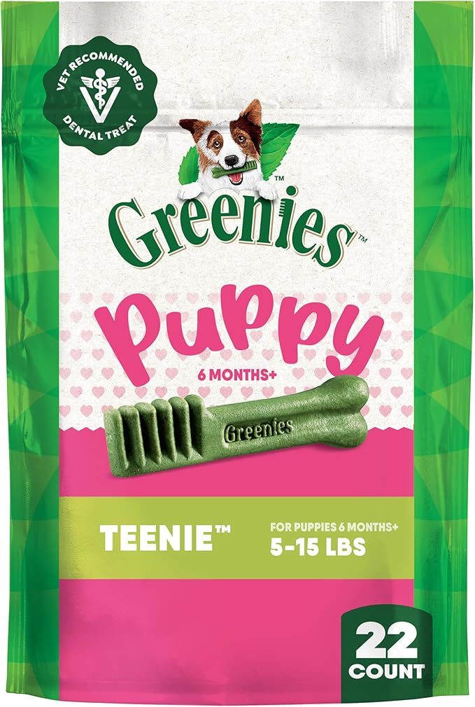 Greenies dental treats puppy 6 months 6 oz