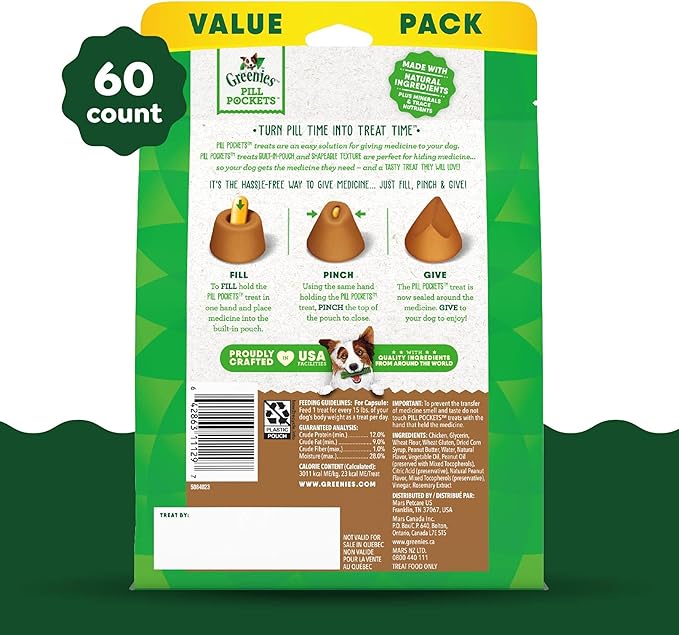 Greenies Pill Pockets Peanut Butter