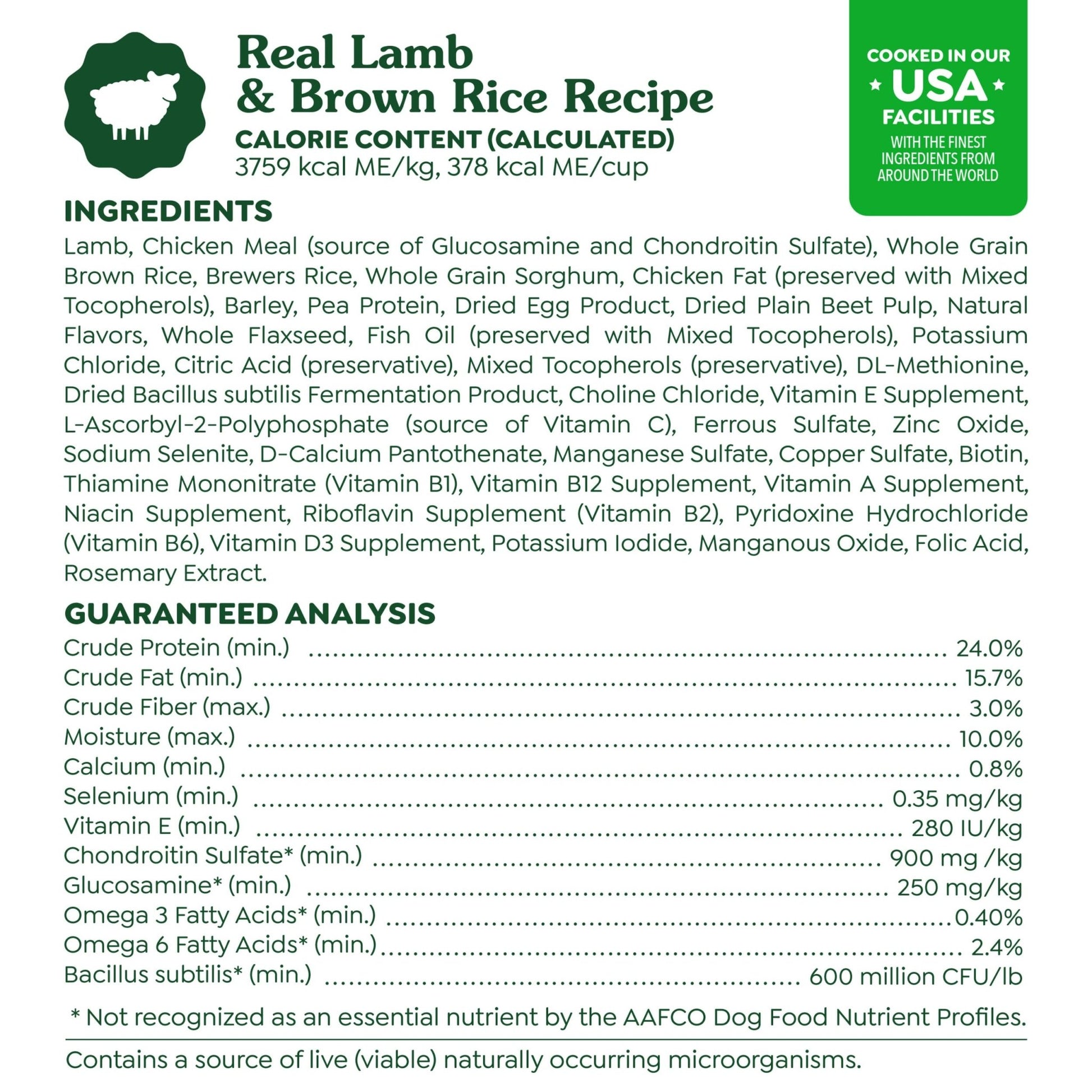 Greenies Smart Essentials Sensitive Digestion & Skin Adult Dry Dog Food Real Lamb & Brown Rice Recipe, 6 lb. Bag