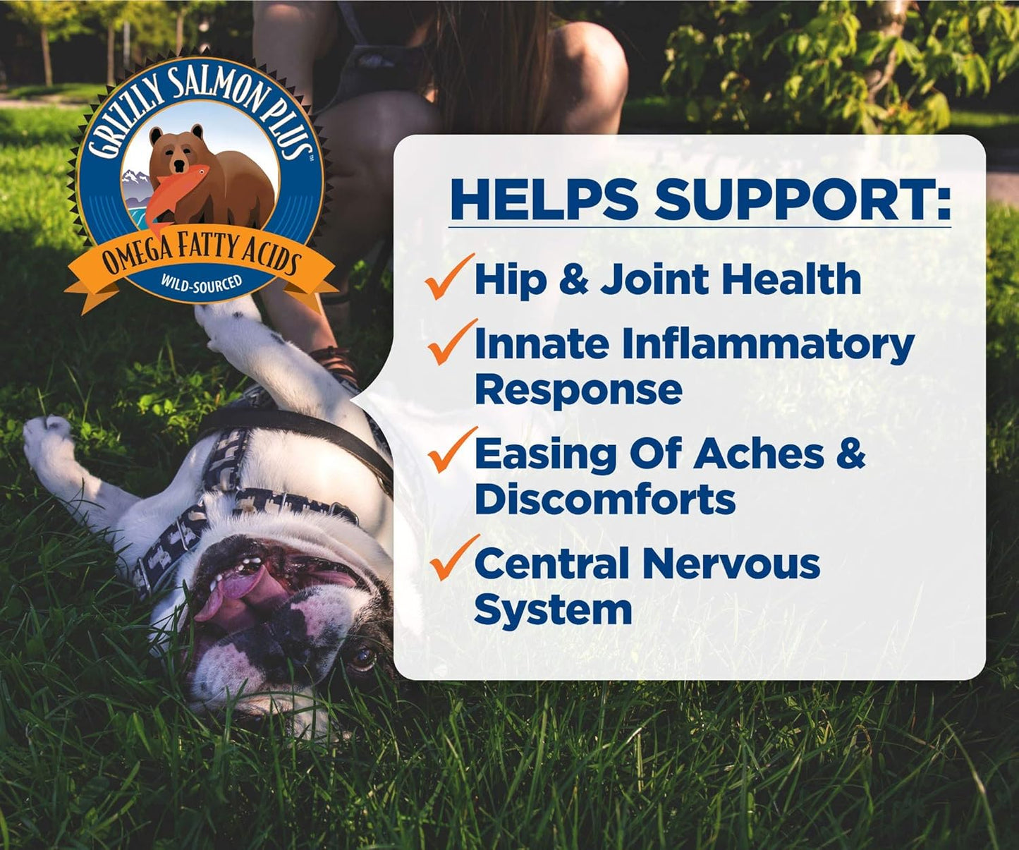 Grizzly wild Alaskan salmon plus supplement 16 oz cat dog fish oil