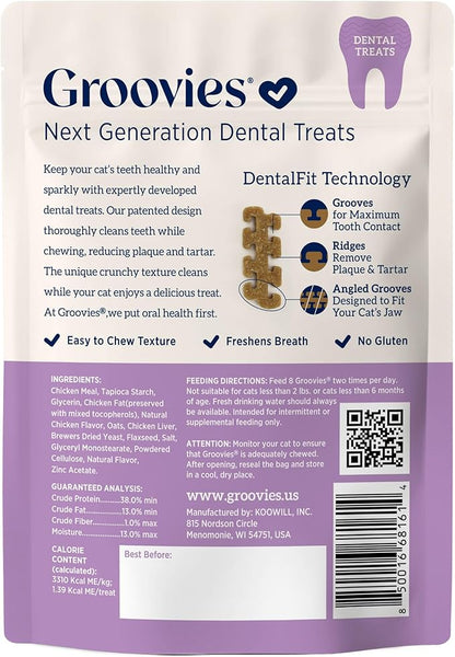 Groovies dental fit technology chicken flavor 7.05oz