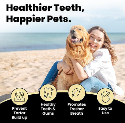 Hanu dental finger wipes dogs and cats 50 pre soaked wipes