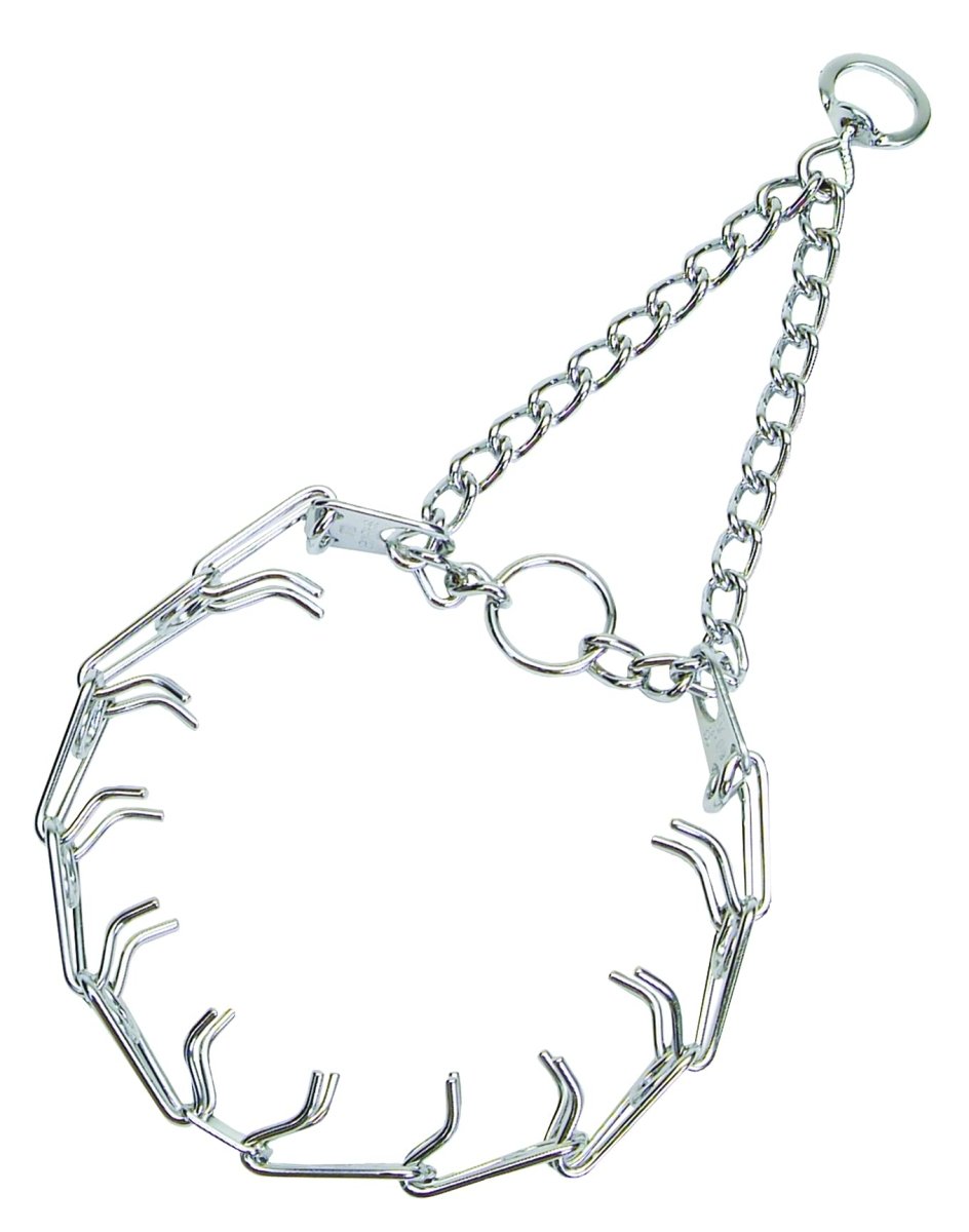 Herm Sprenger Ultra - Plus Prong Dog Training Collar - Steel Chrome Plated Dog Prong Collar - Neck 18" - 3.0 mm x 20" Chain Length - dog collar - 076484520006