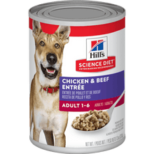 Hills science diet - chicken and beef entree for dogs