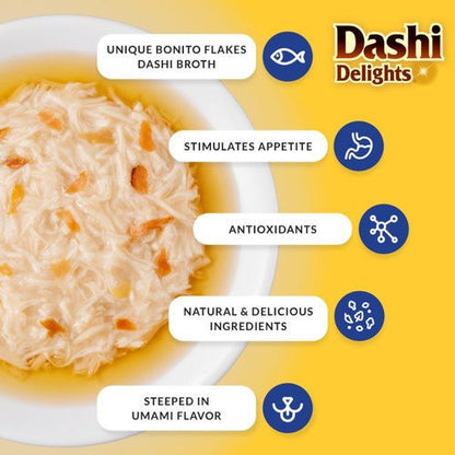 Inaba Dashi Delights Chicken W Scallop Recipe 2.5oz cat food