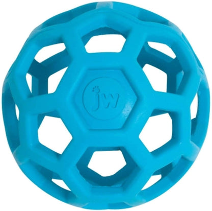 JW Pet Hol - ee Roller Dog Toy Puzzle Ball, Natural Rubber, Small (3 Inch Diameter), Colors May Vary - 618940431107