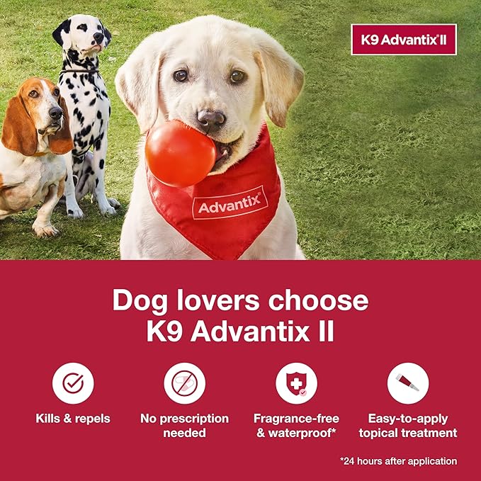 K9 Advantix ll tick and flea repellent small dog 1 dose