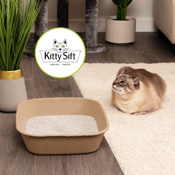 Kitty sift disposable litter box large