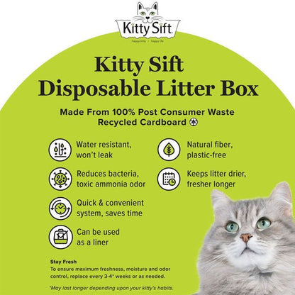 Kitty sift disposable litter box large