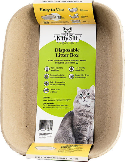 Kitty sift disposable litter box large