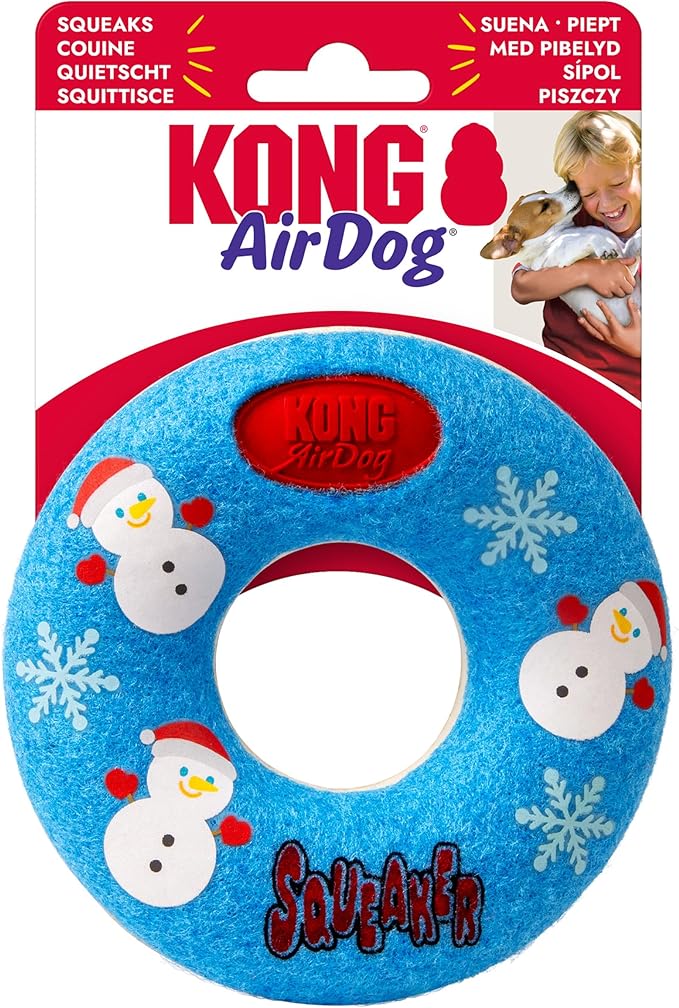 Kong air dog squeaky toy Christmas theme
