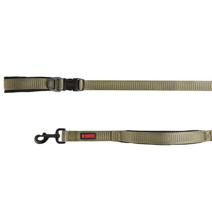KONG Comfort Ultra Durable Traffic Padded Handle Hands Free Quick Control Dog Leash - 6' - Green - dog leash - 737257983540