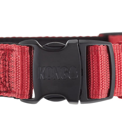 KONG Max HD Ultra Durable Neoprene Padded Dog Collar - Large - Red - dog collar - 737257975293