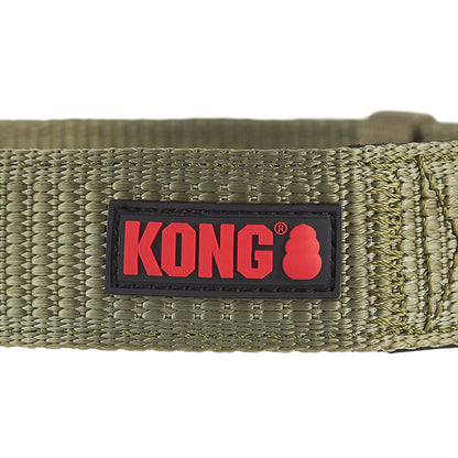 Kong Max Hd Ultra Durable Neoprene Padded Dog Collar (Medium, Green)