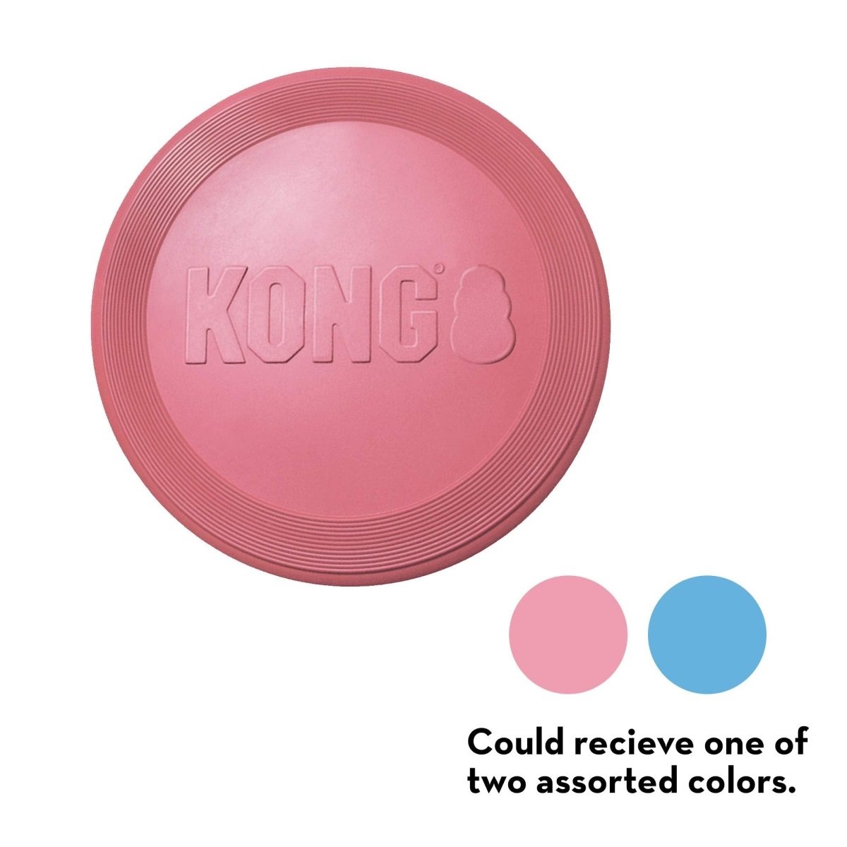 KONG - Puppy Flyer - Teething Rubber, Flying Disc Dog Toy - for Small Puppies (Assorted Colors) - 035585131160