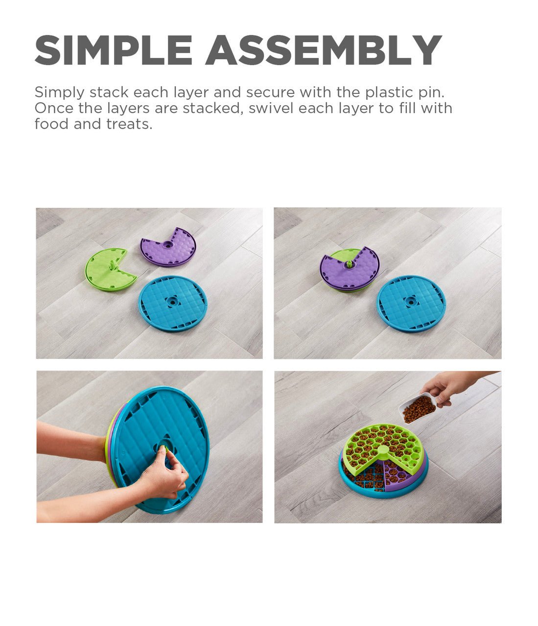 Lickin layers outward hound food bowl spinning