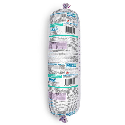 Lucy Pet Products Chicken Formula Dog Food Roll 2.5 lb, Meaty, Semi - Moist Dog Food - 850020456321