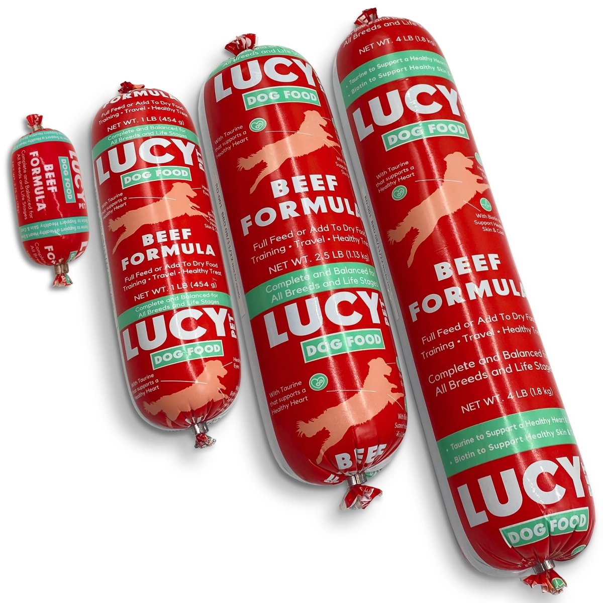 Lucy Pet Products Lucy Pet Beef Formula Dog Food Rolls - 850020456093