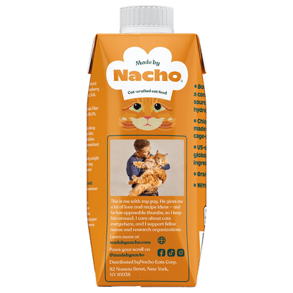 Made by Nacho Cage Free Chicken Bone Broth Cat Topper 11oz
