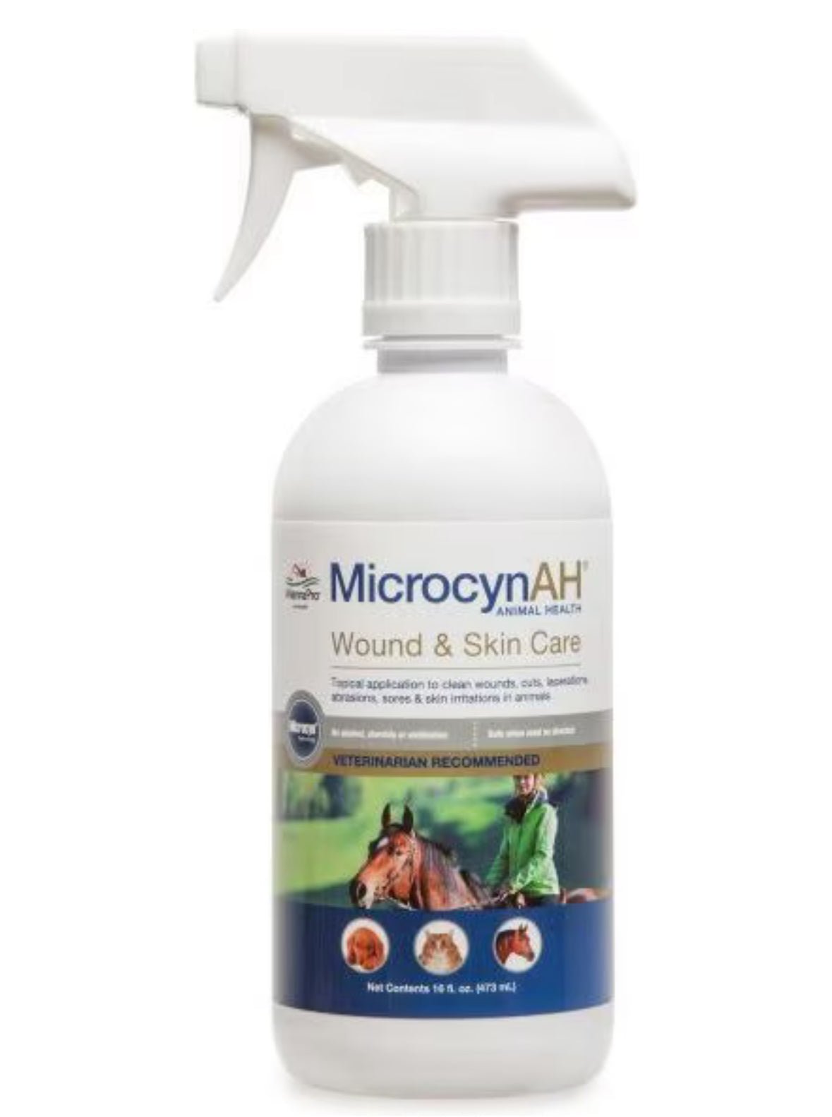 Manna Pro MicrocynAH Wound & Skin Care Pet Treatment, 16 - fl oz bottle