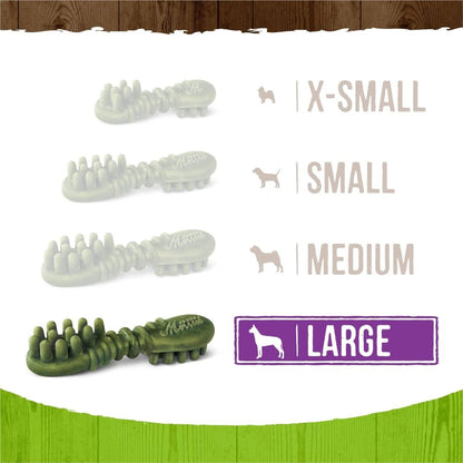 Merrick Fresh Kisses Dog Dental Chews For Large Breeds, Grain Free Dog Treats with Coconut and Botanical Oils - dental treats - 022808660231