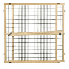 MYPET North States Wire Mesh Dog Gate - 29.5 - 50" Wide - Pressure Mount - Dog Gate 31" Tall - Expandable - Durable Dog Gates for Doorways - Sustainable Hardwood - door - 026107046147