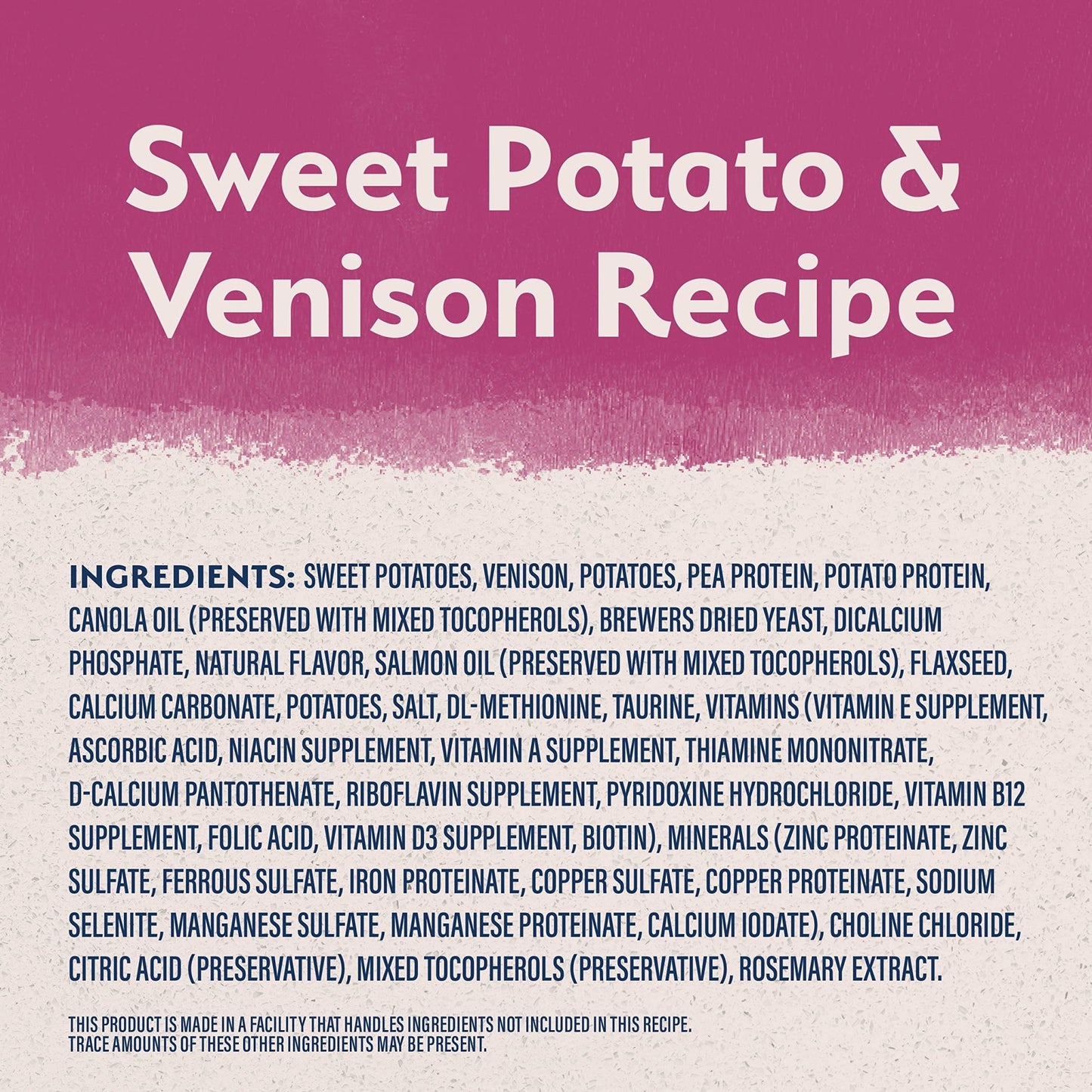 Natural Balance Limited Ingredient Adult Grain - Free Dry Dog Food, Reserve Sweet Potato & Venison Recipe, 4 Pound (Pack of 1)
