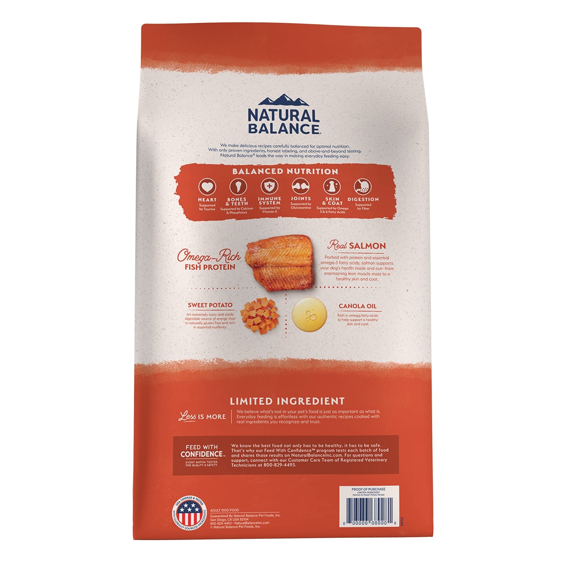 Natural Balance Limited Ingredient Adult Grain - Free Dry Dog Food, Salmon & Sweet Potato Recipe, 12 Pound (Pack of 1)
