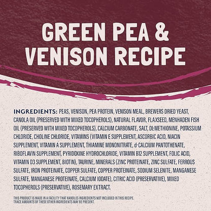 Natural balance venison green peas cat dry kibble 4lbs limited ingredient