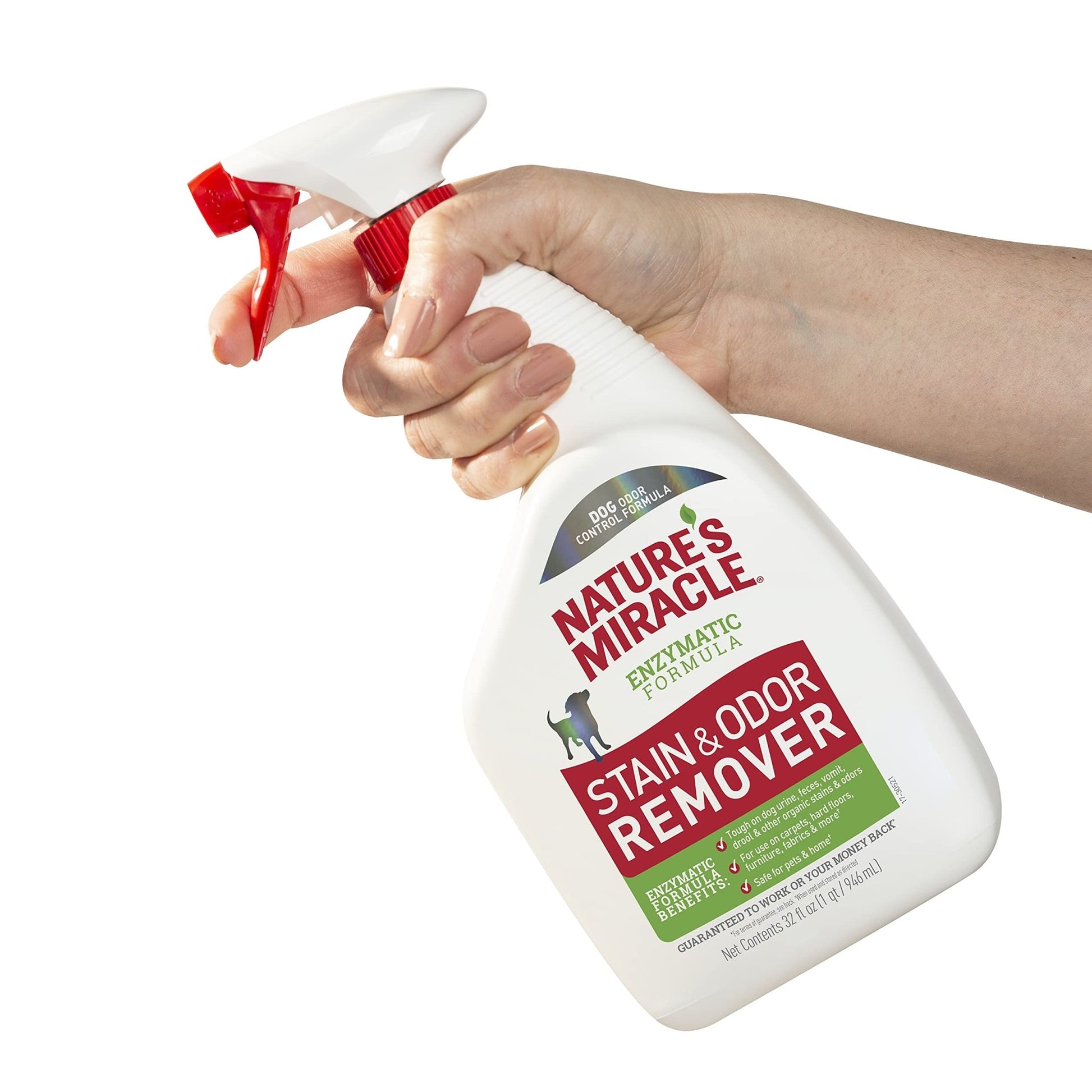 Nature'S Miracle Dog Stain And Odor Remover, Everyday Mess Enzymatic Formula, 32 Fl Oz