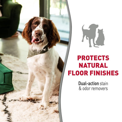 Nature's Miracle Hard Floor Cleaner, Dual - Action Stain & Odor Remover, Protects Natural Floor Finishes, 24 oz - 018065982254
