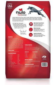 Nulo Frontrunner Dry Dog Food for Adult Dogs - Grain - Inclusive Beef, Barley & Lamb Recipe - High Taurine for Lean Muscles 23lb