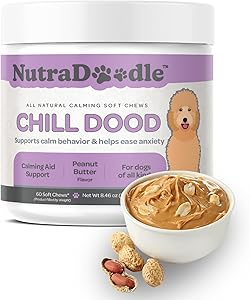 Nutradoodle all natural calming soft chews - chill dude