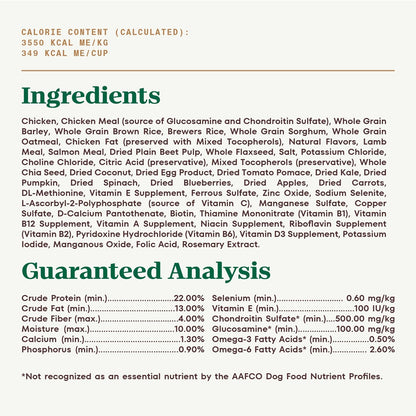 Nutro Ultra Adult Large Breed High Protein Trio of Proteins Chicken, Lamb & Salmon Dry Dog Food, 30lb