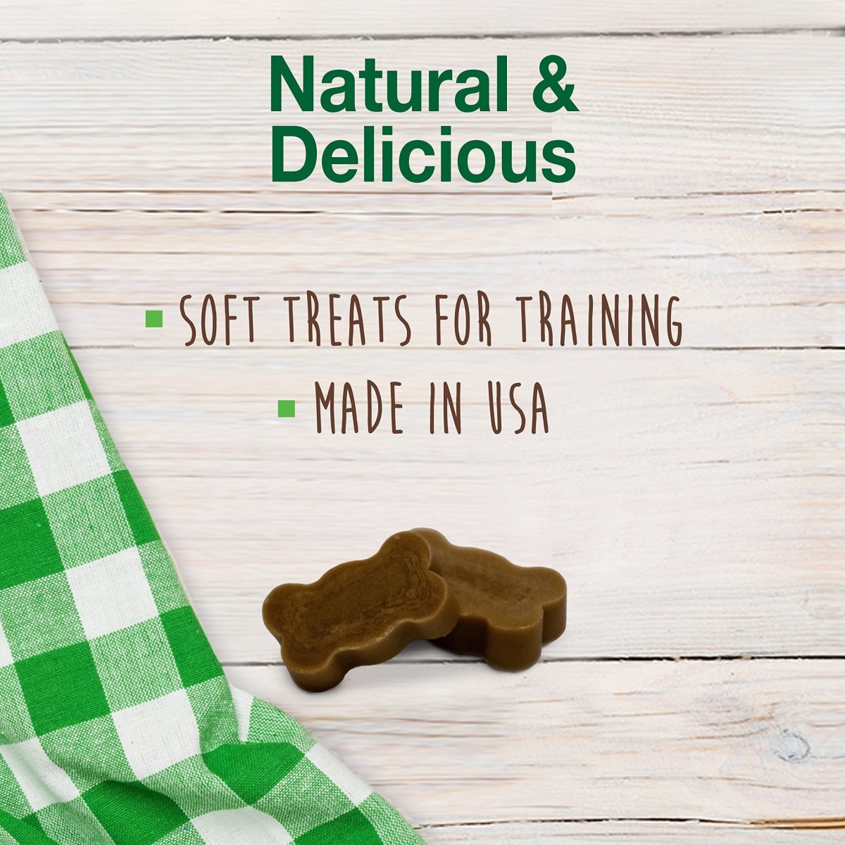 Nylabone Healthy Edibles Chewy Bites Dog Training Treats Bacon 6 oz.