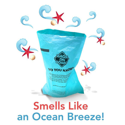 Odor Control Dog Poop Bags And Dispenser | Strong, Leak Proof Dog Waste Bags | Ocean Breeze Scent | 9 X14 Inches,140 Waste Pickup Bags