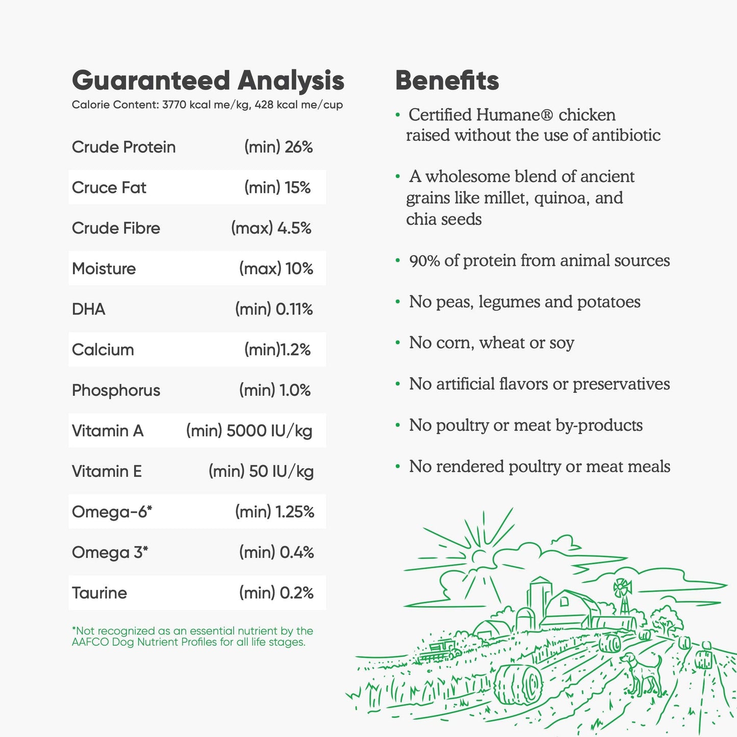 Open Farm Ancient Grains Dry Dog Food – Harvest Chicken Recipe with Wholesome Grains, 11 lb Bag