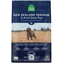 Open Farm Ancient Grains Dry Dog Food, Humanely Raised Meat Recipe with Wholesome Grains and No Artificial Flavors or Preservatives (New Zealand Venison Ancient Grain, 4 Pound
