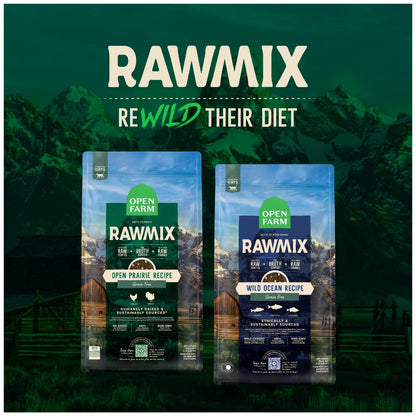 Open Farm RawMix Wild - Ocean Recipe for Cats - Humanely Raised Protein and Non - GMO Fruits and Veggies - 2.25 lb