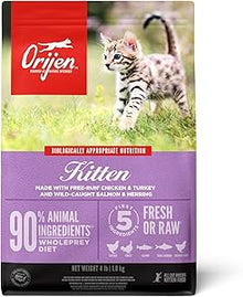 Orijen kitten food dry kibble 4lbs kitten cat food