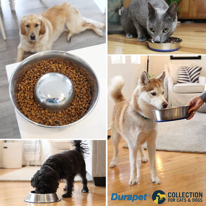 Our Pets Durapet Stainless Steel Bowl For Dog - Cup - 6.9"X6.9"X2.5